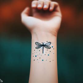 black Simplified Firefly Tattoo
