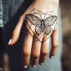 design-of-hand-Geometric-Moth-Tattoos