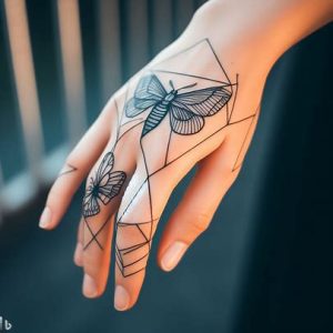 hand-Geometric-Moth-Tattoos-for-girls