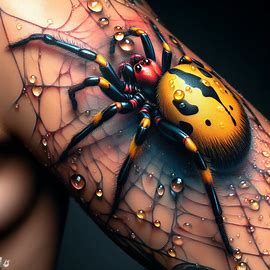 Yellow-spider-tattoo