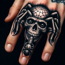 best-spider-skull-tattoos