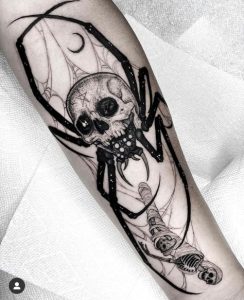spider-with-skull-tattoo-for-men