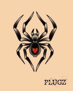 traditional-spider-tattoo-deisgn-for-female