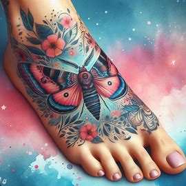 moth-tattoo-with-flower-foot