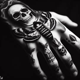 moth-tattoo-with-skull