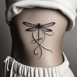 Dragonfly Rib Tattoo Design ideas