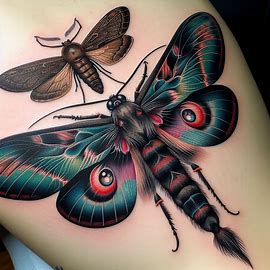 Dragonfly-and-Moth-Tattoo