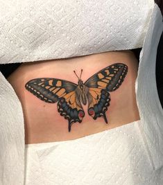 Hornet-tattoo-with-Butterfly