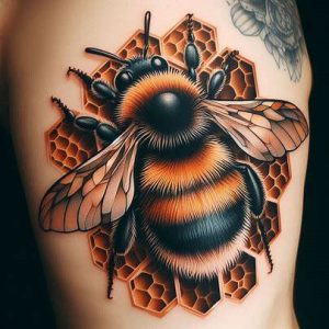 Bumblebee with Honeycomb-design