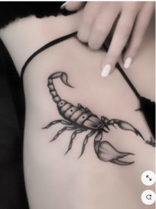 Simple scorpion tattoo designs photo