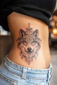 best-wolf-tattoo-for-girls