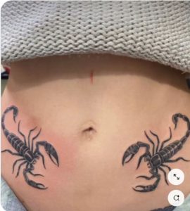 small scorpion tattoo design