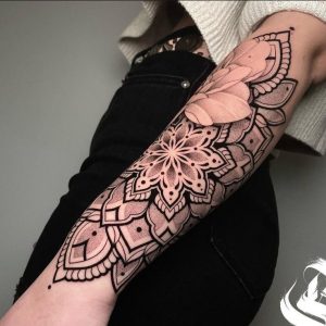 half-arm-sleeve-ornamenmtal-tattoo