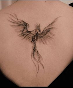 Minimalist-Phoenix-tattoo-design