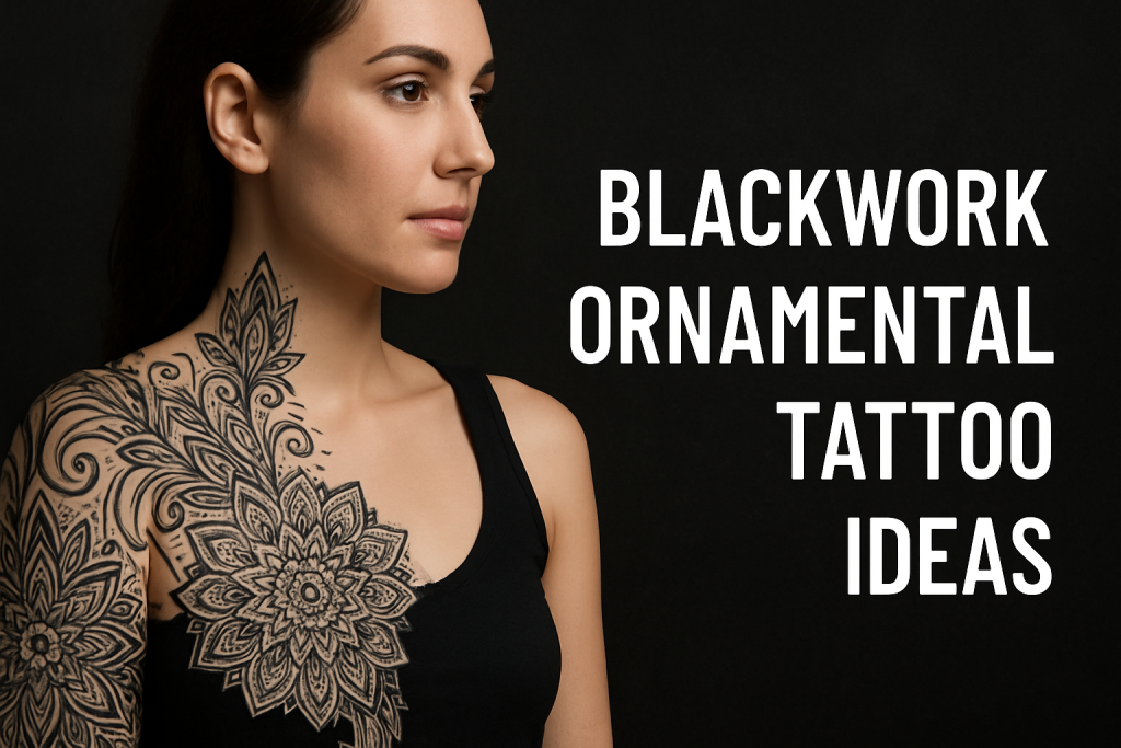 Blackwork Ornamental Tattoo Ideas 