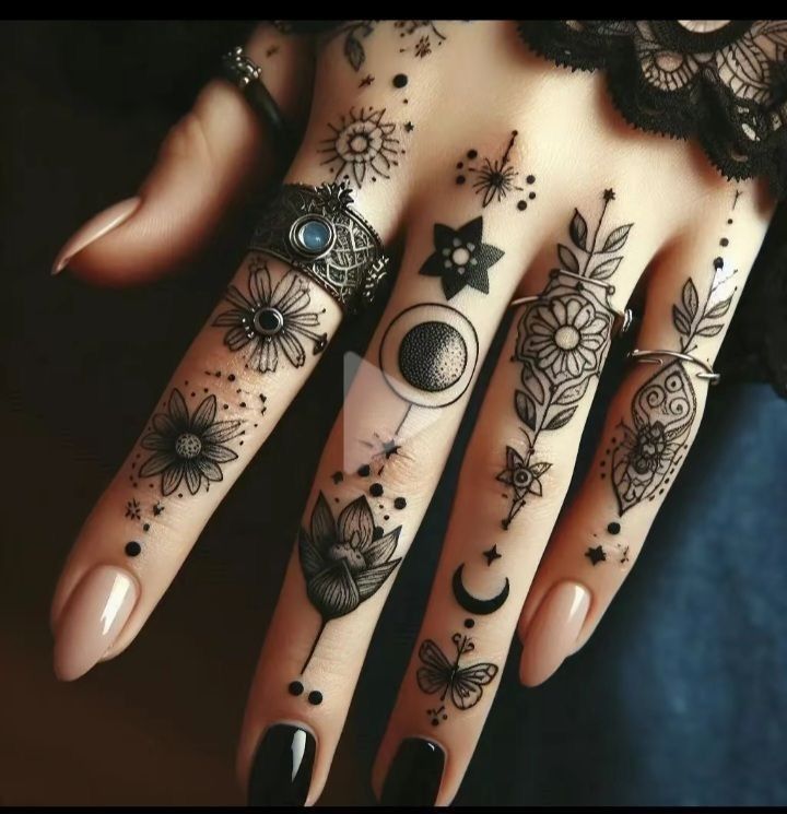 Boho Finger Tattoos: Simple, Stylish, and Full of Meaning