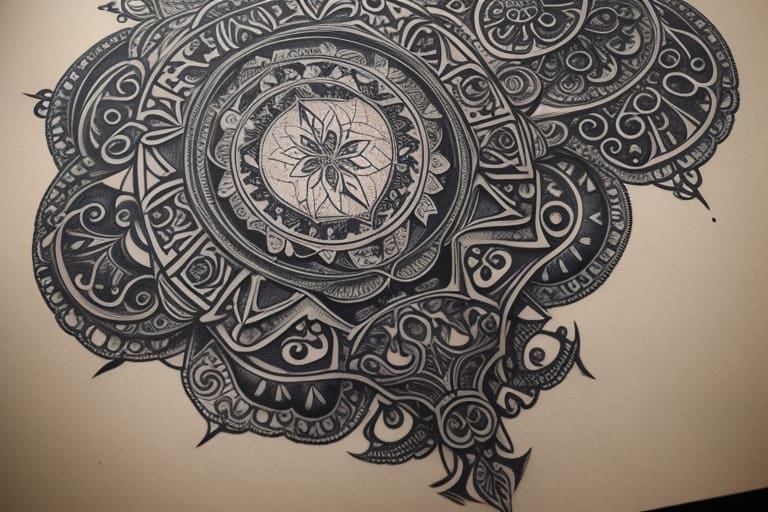 Gothic Ornamental Tattoo A Perfect Mix of Beauty and Darkness