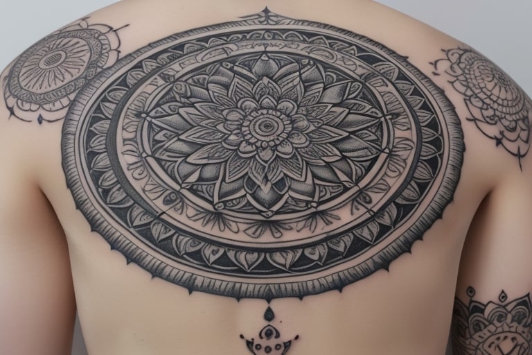 Mandala With Moon Phases