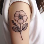 february birth flower tattoo