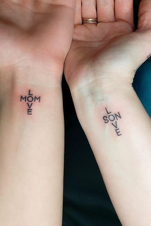 mom and son tattoo