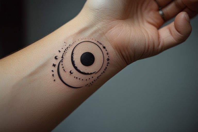 Moon Phase Tattoo