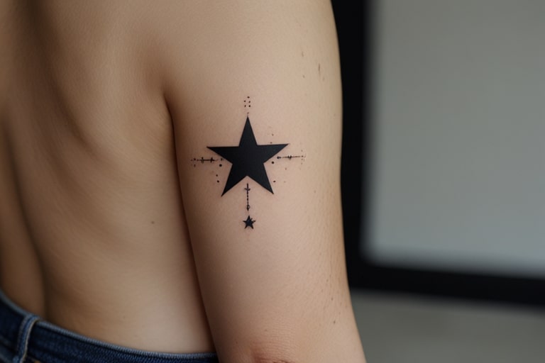 Star with 2026 Tattoo