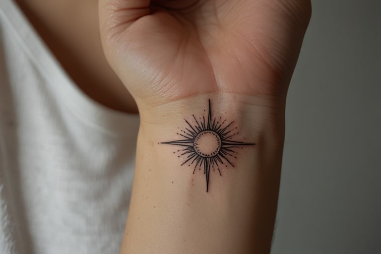Sunrise Tattoo Design