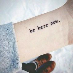 Be Present Tattoo