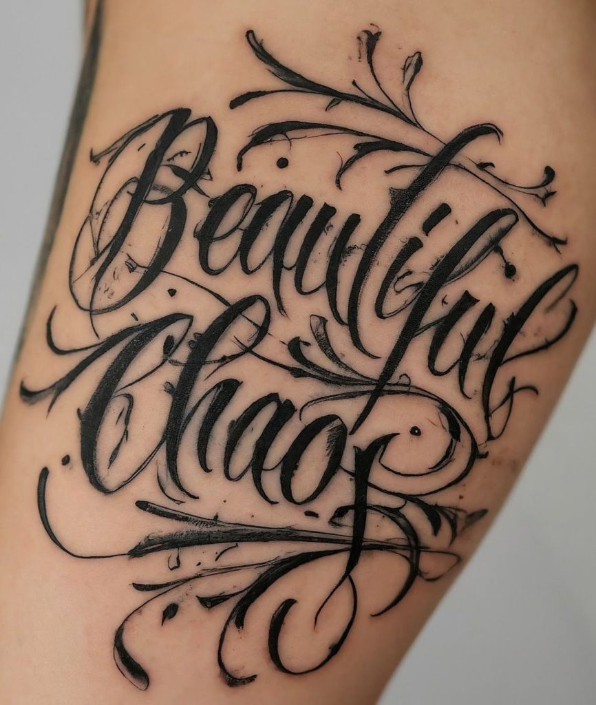 Gothic Lettering Tattoos