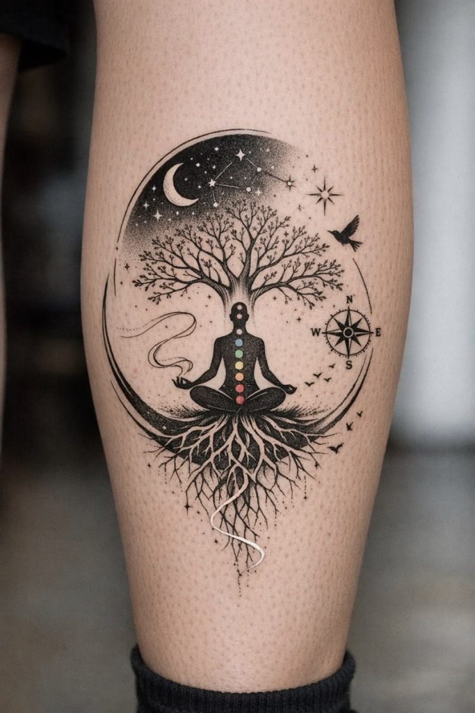 Nature-Inspired Mindfulness Tattoos