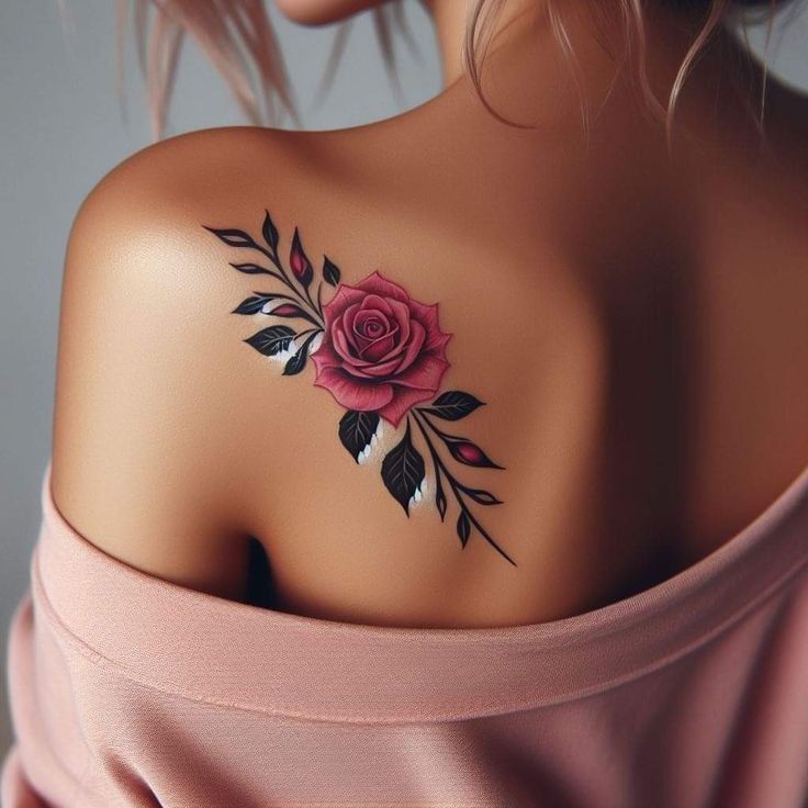 Rose Back Tattoo Ideas