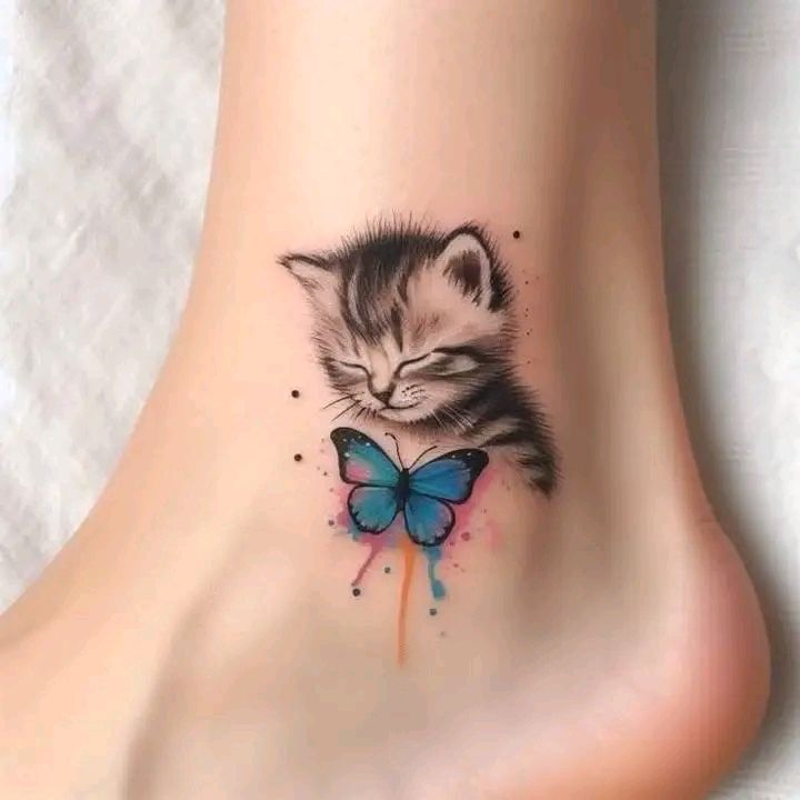 cat Cute Tattoo