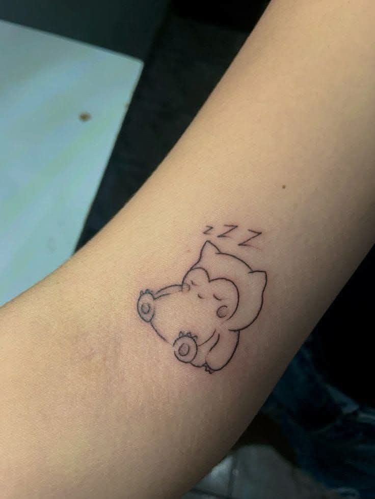 tiny anime tattoos cute