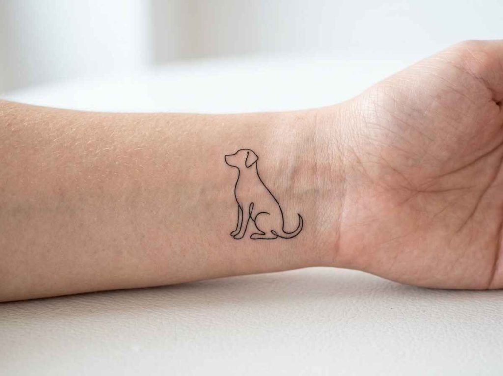 Memorial Dog Tattoo